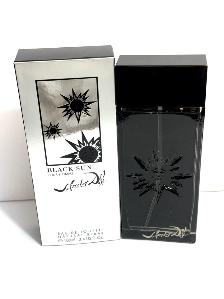Black Sun By Salvador Dali Men Cologne EDT Spray 3.4oz / 100ml New in Open Box - Image 1 of 4