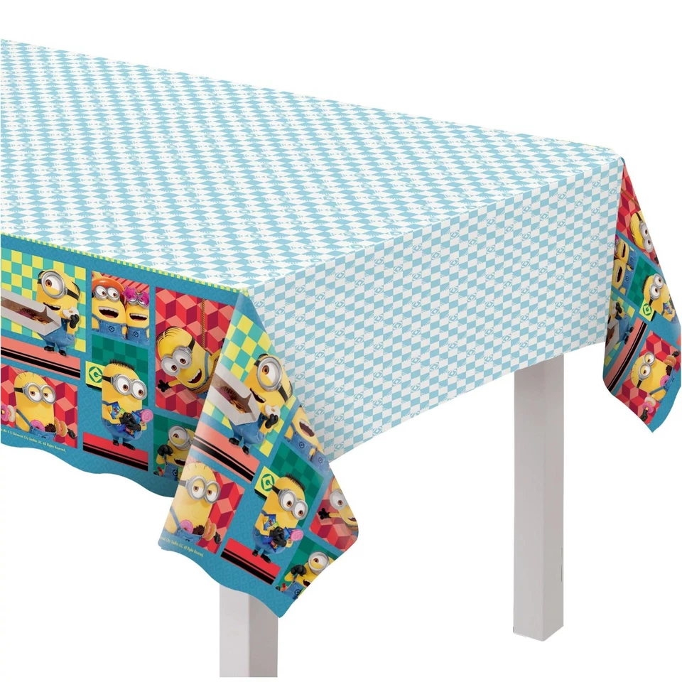 DESPICABLE ME Despicably Us CUBIERTA DE MESA DE PLÁSTICO ~ Suministros de Fiesta de Cumpleaños Paño Foto 1 de 1