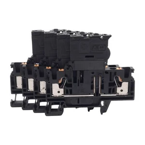 Lot of 4 Allen Bradley 1492-PFB4 Fuse Terminal Block 2-Position 5x20mm 300V 10A - Picture 1 of 6