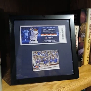 2016 Chicago Cubs Framed Ticket, Card | World Series Champions Memorabilia  - Picture 1 of 6