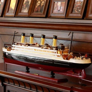 Titanic Modell Segelboot Holz Dekoration Wohnzimmer Simulation Kreuzfahrtschiff - Bild 1 von 5