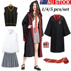 Hermione Granger Gryffindor Outfit Cosplay Costume Suit Uniform Kid &Adult - Picture 1 of 21