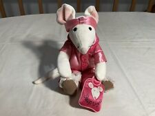 JELLYCAT PLUSH SLEEP TIGHT MOUSE PINK SATIN-LIKE P.J.’S, BEANIE TUSH, 11 IN.