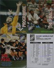 1987 RUGBY WORLD CUP SET OF PROGRAMMES + TEAM SHEETS NEW ZEALAND & AUSTRALIA