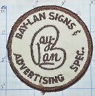 BAY-LAN SIGNS ADVERTISING SPECIALTIES SAINT MARTINVILLE LOUISIANA VINTAGE PATCH