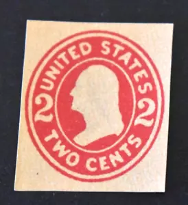 1907 - U.S. Envelope Cuts Sc# U413 Buff 2 Cent Washington - Unused - Picture 1 of 2
