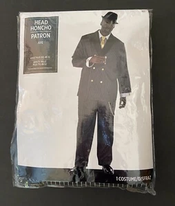 Head Honcho 1920's Gangster Suit Pinstripe Halloween Adult Costume XXL 48/52 NEW - Picture 1 of 7