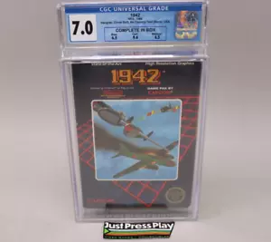 1942 Nintendo NES 1986 Capcom CIB Complete in Box CGC Graded 7.0 w/9.4 Cart! - Picture 1 of 8
