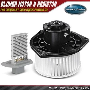 Front HVAC Blower Motor & Resistor for Chevrolet Aveo Chevrolet Aveo5 Pontiac G3 - Picture 1 of 9