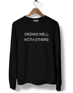 Bebidas Bien Con Otros Sudadera Viernes Divertido Regalo Suéter Beber Suéter - Imagen 1 de 3