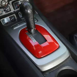 Cubierta de marco de panel de cambio de marchas rojo para interior Chevrolet Camaro 2010-2015 - Imagen 1 de 8