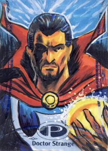 2014 Marvel Premier Parallel Base Sketch Card #25 Dr. Strange Beeman - Picture 1 of 1
