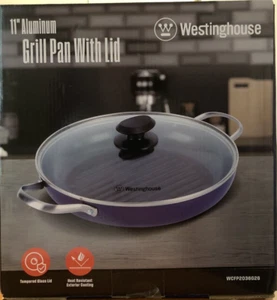Westinghouse 11” Aluminum Grill Pan With Lid - Picture 1 of 7