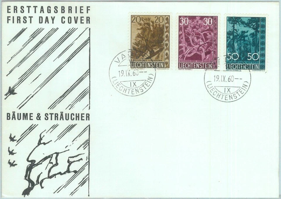 88923 - LIECHTENSTEIN  - Postal History -   FDC COVER  1960  Trees - Image 1 of 1