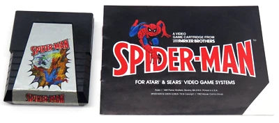 Spider-Man (Atari 2600, 1982) By Parker Brothers (Cartridge & Manual) NTSC - Image 1 of 4