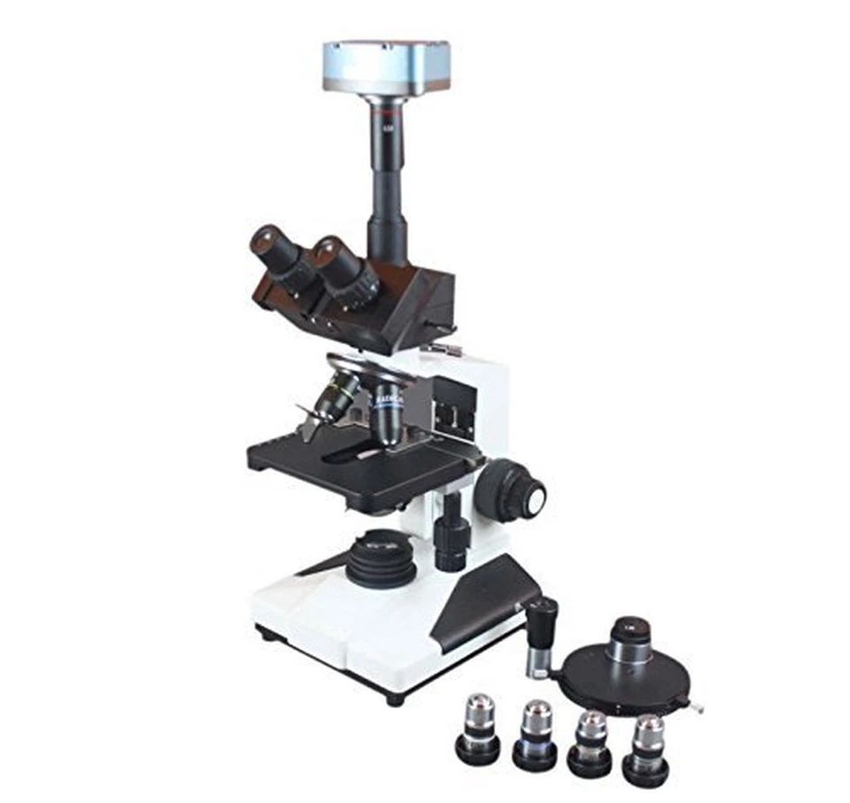 Microscopio de contraste de fase médica LED radical 2500x cámara de 5 Mp y batería de respaldo Foto 1 de 1