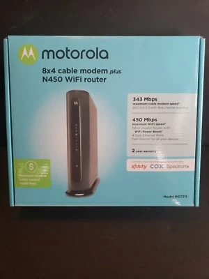 Módem Motorola MG7315-10 343Mbps. Cable módem 8x4. Usado Foto 1 de 4