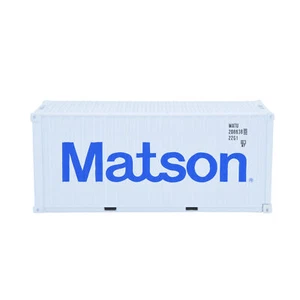 1:50 Matson 20GP Contenitore Spedizione Metallo Modello Giocattolo Decorazione Casa Ufficio Regalo - Foto 1 di 10
