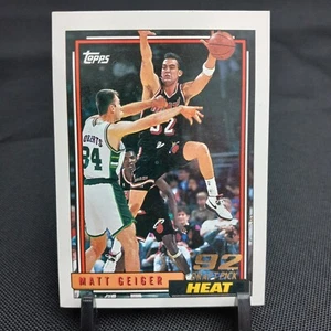 1992-93 Topps NBA Basketball '92 Draft Pick #322 Matt Geiger Miami Heat (1A580) - Picture 1 of 3