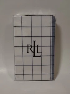 Ralph Lauren One European Sham Cottage Hill Blue White Plaid Euro Sham 26x26 - Picture 1 of 7