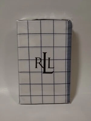 Ralph Lauren One European Sham Cottage Hill Blue White Plaid Euro Sham 26x26  - Image 1 of 4