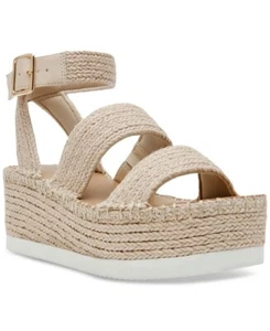 WILD PAIR Showstop Women's Beige 2.5" Wedge Shoes 8.5 M - Picture 1 of 11