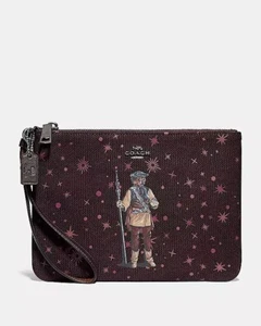 NEW Coach Star Wars X Princess Leia Bounty Hunter As Boushh Large Wristlet 88487 - Picture 1 of 2