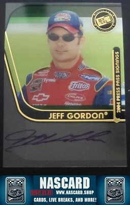 2004 Press Pass Signings Vault Authentic Autograph Jeff Gordon (AU) - Image 1 of 2