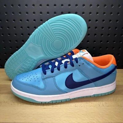 Nike Dunk Low SE Azul Báltico Naranja Total Brillo en la Oscuridad Suela Para Hombre Talla 11.5 Foto 1 de 4