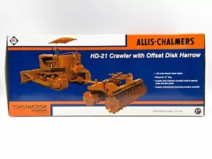 1/25 Allis Chalmers HD-21 Crawler With Offset Disk Harrow First Gear - Picture 1 of 3