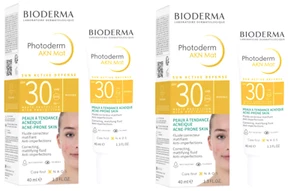 2x Bioderma Photoderm AKN Mat Cream SPF30 Mattifying Sunscreen 40ml - Picture 1 of 1