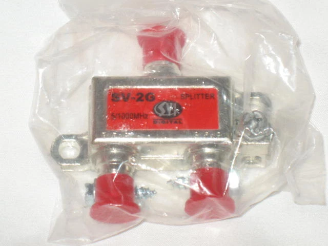 SVI Commscope 2 Way Splitter SV-2G Coaxial Cable Tv 2 Outputs F Connector NEW - Image 1 of 1