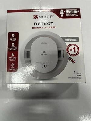 Kidde 21031556 Hardwired Interconnected SmokeAlarm Detector Photoelectric Sensor