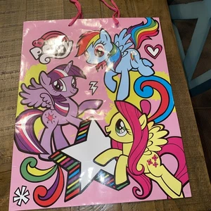 My Little Pony Borsa Regalo Grande 2014 Saluti Americani 12,5” X 5,75” X 15,5” - Foto 1 di 9