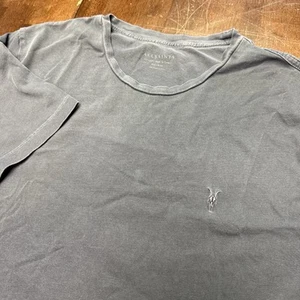 Allsaints Short Sleeve Gray Crew Neck T-Shirt Size XXL - Picture 1 of 8