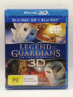 Legend of the Guardians: The Owls of Ga'Hoole 3D + 2D Blu-ray New & Sealed FreeP - image 1 of 2