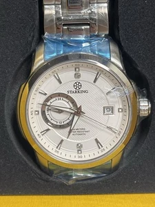 STARKING AM0166 White Dial SS Miyota 8217 40mm Men's Watch - Picture 1 of 7