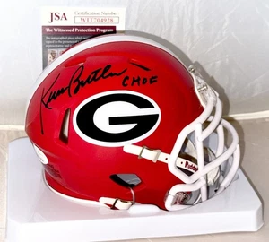 Kevin Butler signed Georgia Bulldogs Mini Helm handsigniert mit CHOF JSA Witn - Bild 1 von 2