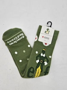 Amerikanisches Rotes Kreuz Elfensocken Crew Unisex Bioworld NEU Weihnachten Will Farrell - Bild 1 von 7