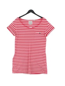 Jack Wills Women's Midi Dress UK 10 Pink 100% Cotton A-Line - Picture 1 of 5