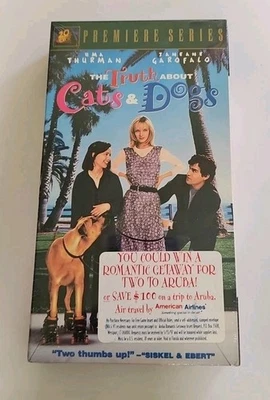 The Truth About Cats & Dogs VHS SEALED Watermarks Fox Video Uma Thurman VTG  - Imagem 1 de 4