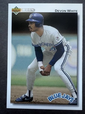 1992 Upper Deck #352 Devon White - Toronto Blue Jays - Image 1 of 2
