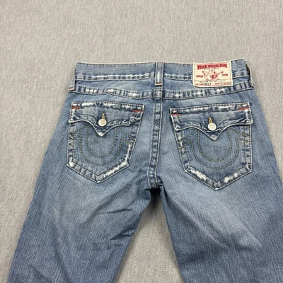 Pantalones de mezclilla True Religion vintage para hombre 31X33 se adapta a 32x31 azul Billy Bootcut hechos en EE. UU. Foto 1 de 4