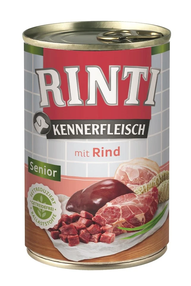Rinti 400gx12 Kennerfleisch SENIOR Rind Dose - Bild 1 von 1