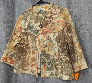Coldwater Creek Women's PS Blazer/Jacket Multicolor 3/4 Sleeve - Picture 1 of 6