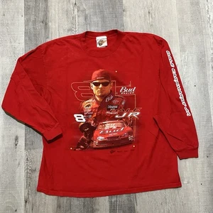Men’s Long Sleeve T-Shirt Dale Earnhardt Jr Budweiser Nascar Racing Vintage Beer - Picture 1 of 10