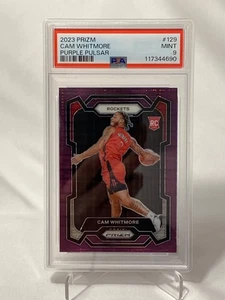 2023 Panini Prizm Purple Pulsar #129 CAM WHITMORE Rookie RC /35 PSA 9 - Bild 1 von 2