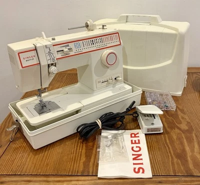 Singer 4552 Merritt Sewing Machine with Case + Foot Pedal     Works    See Video - Image 1 of 4