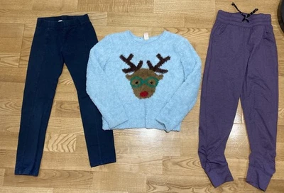 Conjunto de suéter, jeggings y jogger Harper Canyon, H&M y pasarela para niñas talla 6 Foto 1 de 4