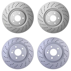 Hella Front 360mm & Rear 330mm Brake Rotors Kit For C219 CLS55 AMG W211 E55 AMG - Picture 1 of 1